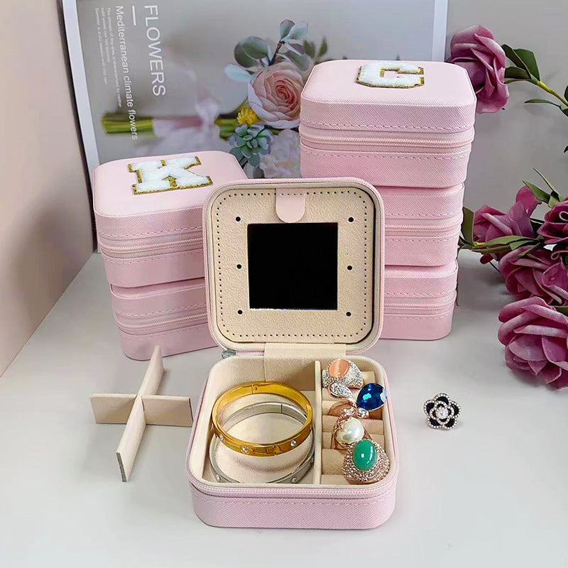 Claira | Luxe Organizer Jewelry Storage Box with Mirror