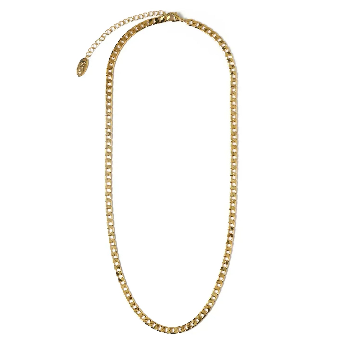 Vero™ | Gold Flat Link Curb Chain Necklace