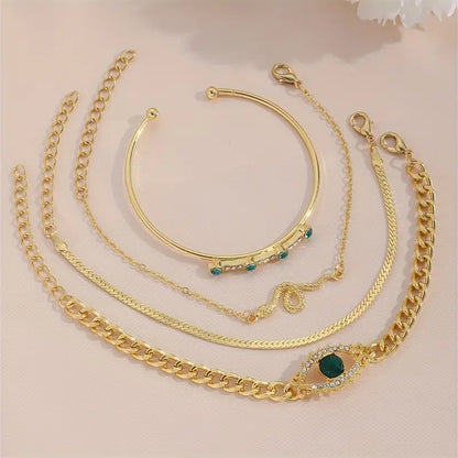 Serpina Veyra Bracelet Set | Gold