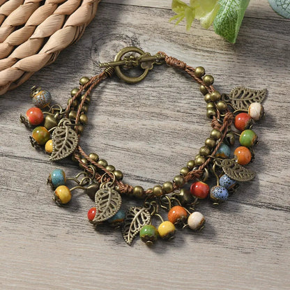 Squirrel Autumn Charm Bracelet