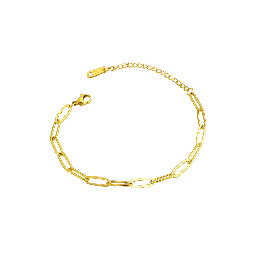 Venice Link Bracelet | White Gold
