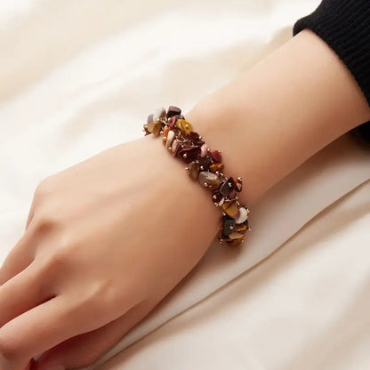 Autumn Acrylic Flower Charm Bracelet