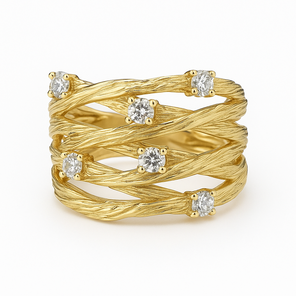 Vintage™ | Women's Gold Crystal Ring