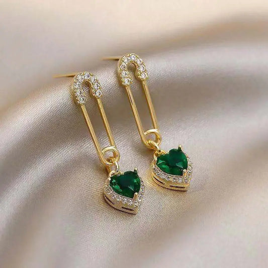 Amarisse Viridelle Dangle Earrings | Gold