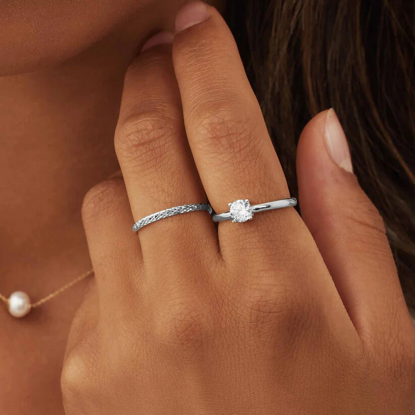 Ameline Trellis Ring | White Gold
