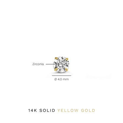 Larmes™ | Gold Stone Stud Earrings