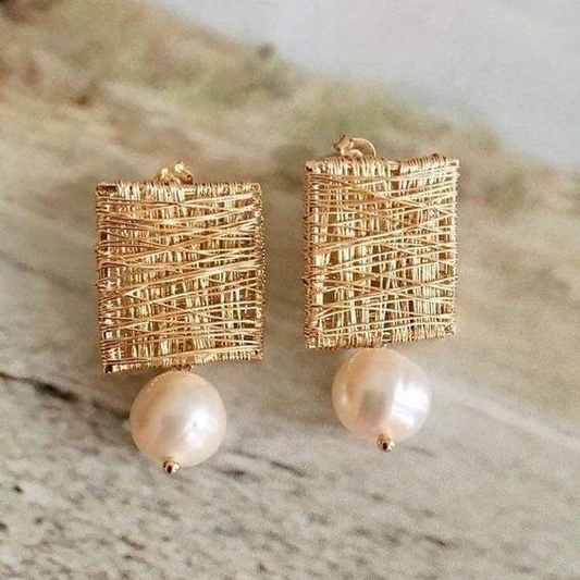 Elegance™ | Pearl Thread Earrings